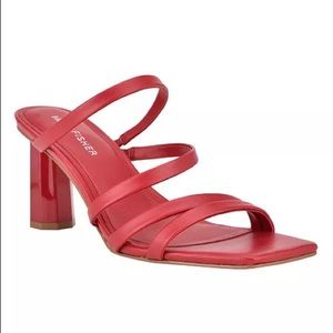 Marc Fisher Kristin red dress sandal heels